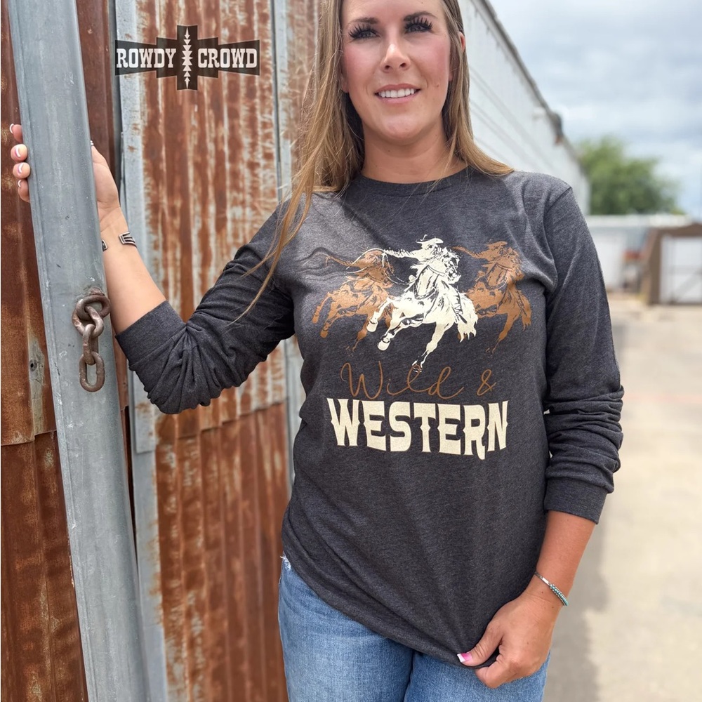 Wild & Western Long-Sleeve Graphic Tee